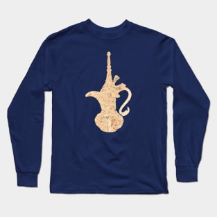 Egyptian Teapot cut from 1924 map of Cairo Long Sleeve T-Shirt